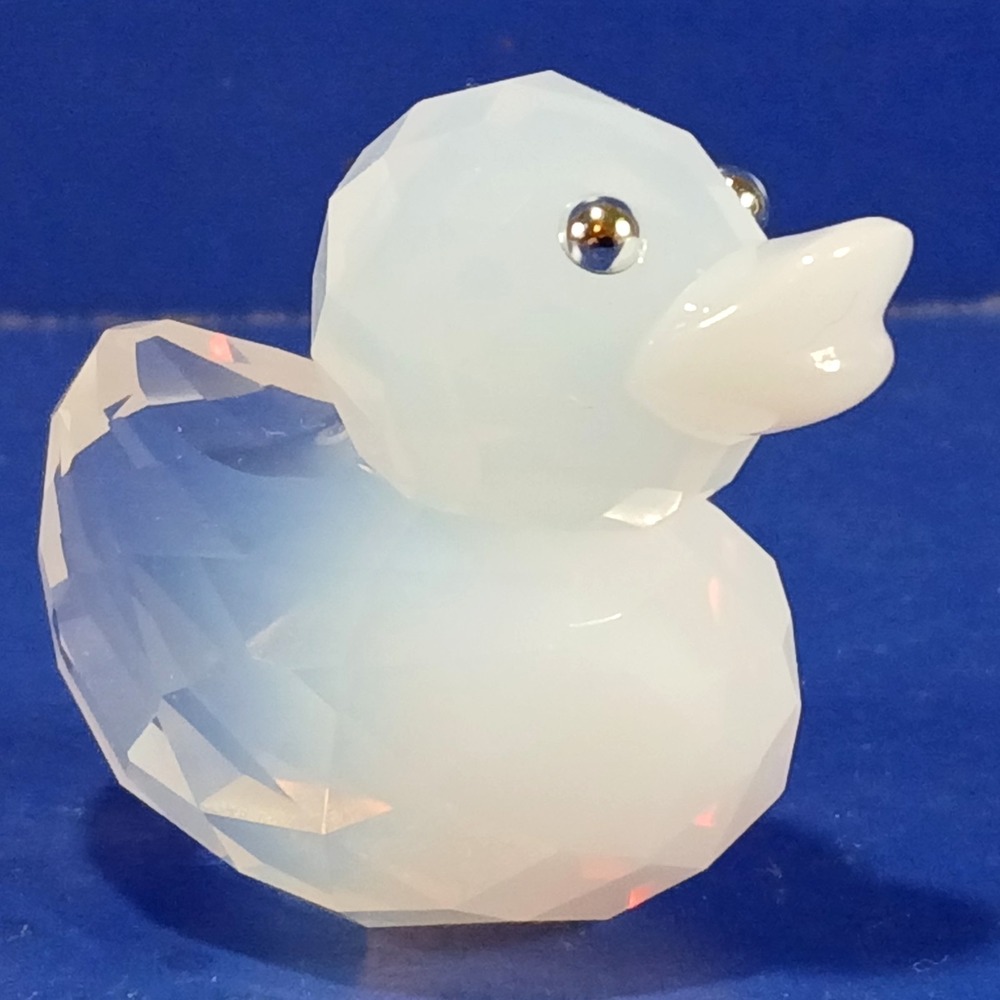 Swarovski Crystal HAPPY DUCKS Lucky Lee Milky White Ombre Duck #1041375 NO BOX